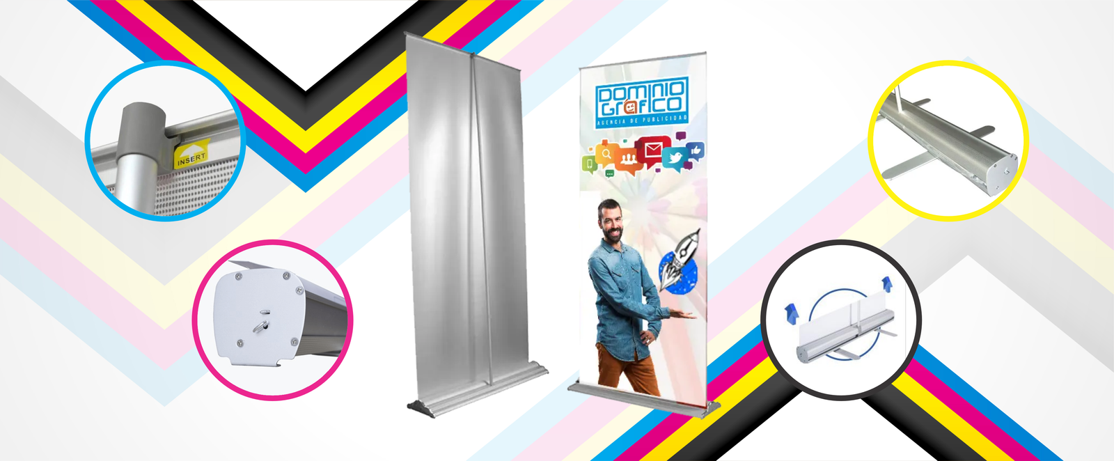 Pendón roll up - Neo Grafik Bogotá